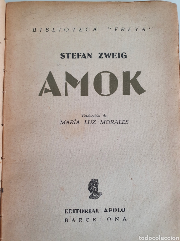Libros de segunda mano: Amok Stefan Zweig - Foto 4