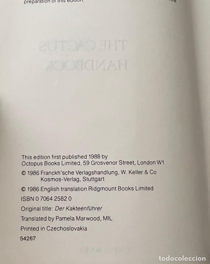 Libros de segunda mano: The Cactus Handbook - Erik Haustein - Foto 7