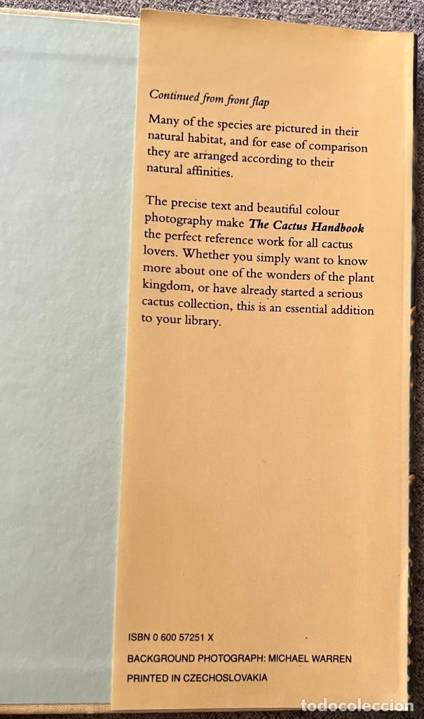 Libros de segunda mano: The Cactus Handbook - Erik Haustein - Foto 11