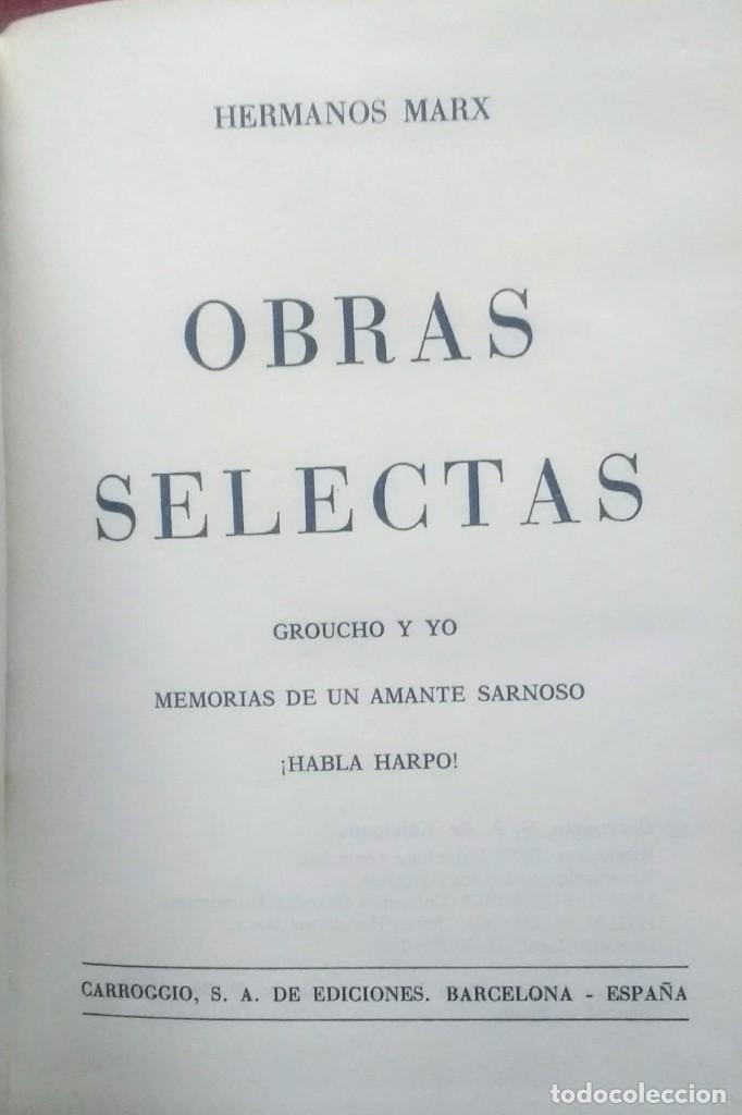 Libros de segunda mano: HERMANOS MARX - OBRAS SELECTAS - CARROGGIO - Foto 3