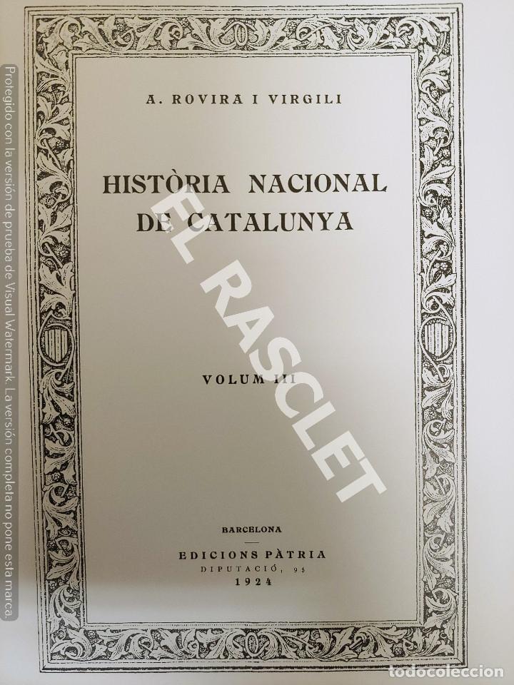 Libros de segunda mano: HIST&Ograve;RIA DE CATALUNYA (VOL.III) (CATAL&Aacute;N). - Foto 3