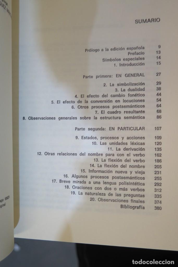 Libros de segunda mano: SIGNIFICADO Y ESTRUCTURA DE LA LENGUA. CHAFE - Foto 2