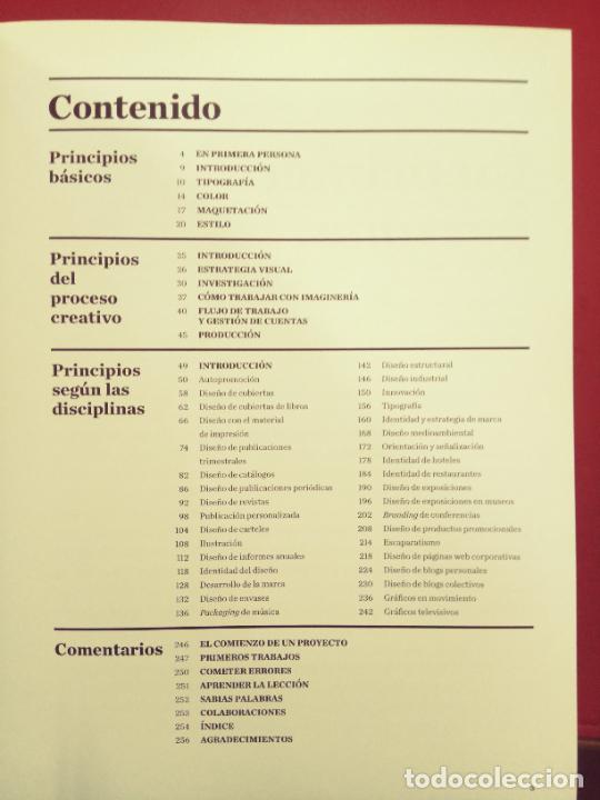 Libros de segunda mano: Debbie Millman: Los principios b&aacute;sicos del dise&ntilde;o gr&aacute;fico (Blume. 2009) - Foto 2