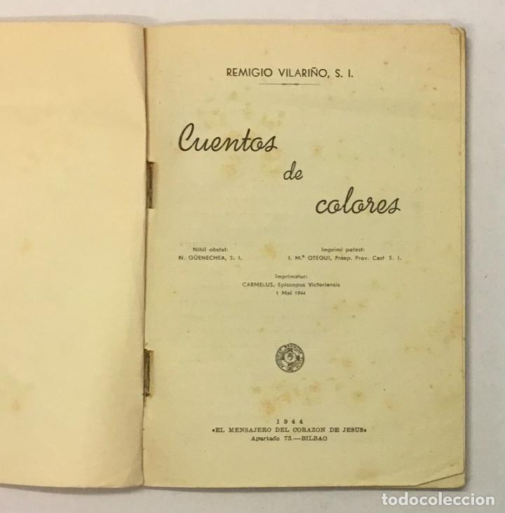 Libros de segunda mano: CUENTOS DE COLORES. - VILARI&Ntilde;O, Remigio. - Foto 3