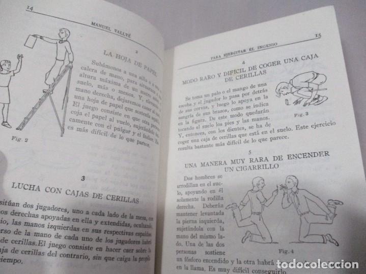 Libros de segunda mano: MANUEL VALLVE Para ejercitar el ingenio Pasatiempos y problemas instructivos W11301 - Foto 2