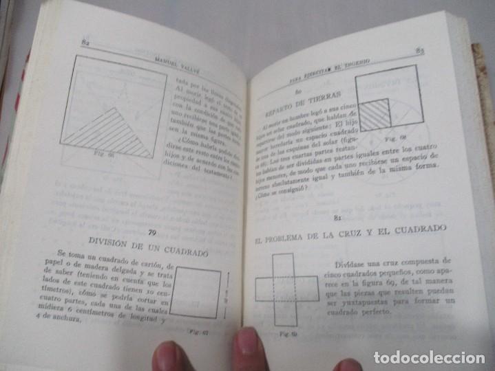 Libros de segunda mano: MANUEL VALLVE Para ejercitar el ingenio Pasatiempos y problemas instructivos W11301 - Foto 3