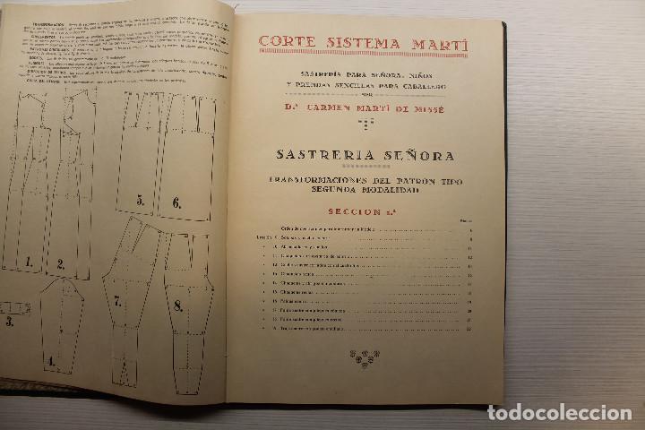 Libros de segunda mano: CORTE SISTEMA MART&Iacute;, SASTRER&Iacute;A, 1949 - Foto 5