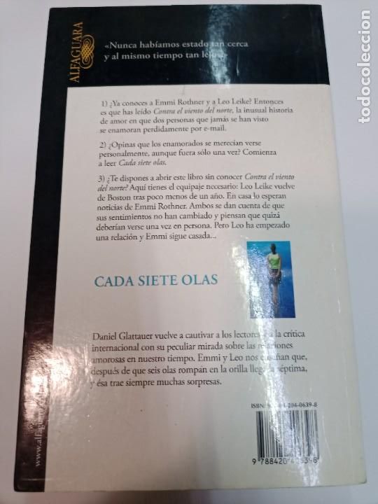 Libros de segunda mano: DANIEL GLATTAUER Cada siete olas SA8528 - Foto 2