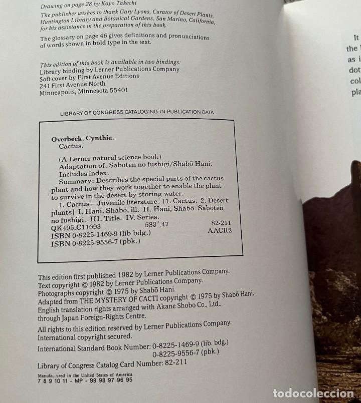 Libros de segunda mano: Cactus &middot; Cynthia Overbeck &middot; This edition first published 1982 - Foto 3