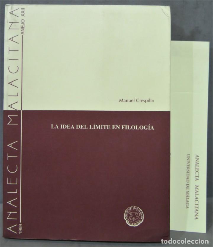 Libros de segunda mano: La idea del l&iacute;mite en filolog&iacute;a. Crespillo - Foto 1