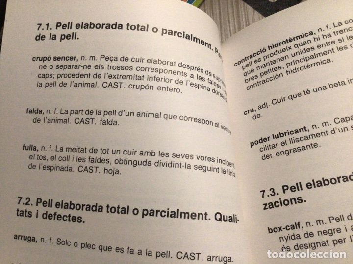 Libros de segunda mano: VOCABULARI DE LA IND&Uacute;STRIA D&rsquo;ADOBAR PELLS. A&ntilde;o 1987 - Foto 5