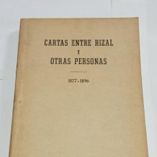 Libros de segunda mano: CARTAS ENTRE RIZAL Y OTRAS PERSONAS. 1877-1896. ED DEL CENTENARIO. MANILA 1961. LIBRO CUARTO. LEER