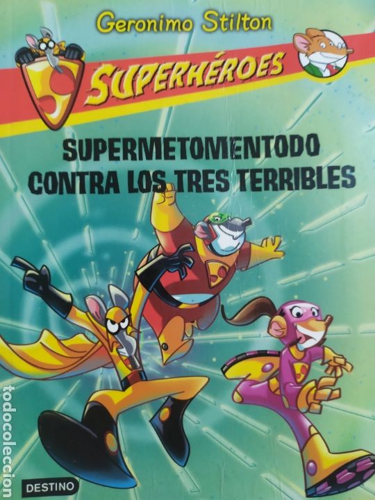 Libros de segunda mano: Ger&oacute;nimo Stilton. Supermetomentodo contra los tres terribles - Foto 1