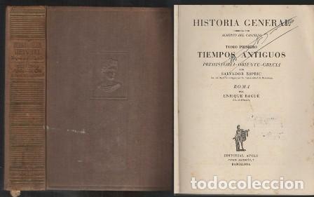 Libros de segunda mano: HISTORIA GENERAL -TIEMPOS ANTIGUOS, PREHISTORIA, ORIENTE Y GRECIA Y ROMA - A-H-1407