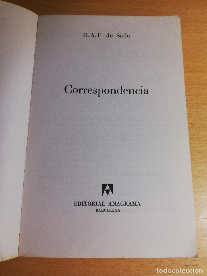 Libros de segunda mano: CORRESPONDENCIA (D. A. F. DE SADE) - Foto 2