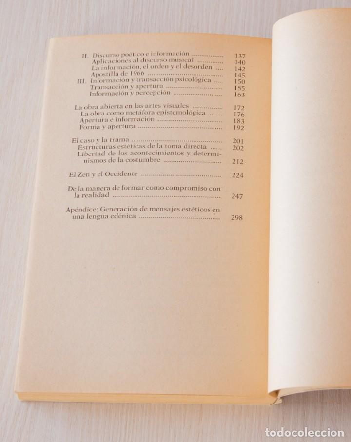 Libros de segunda mano: Obra abierta. Umberto Eco. - Foto 6