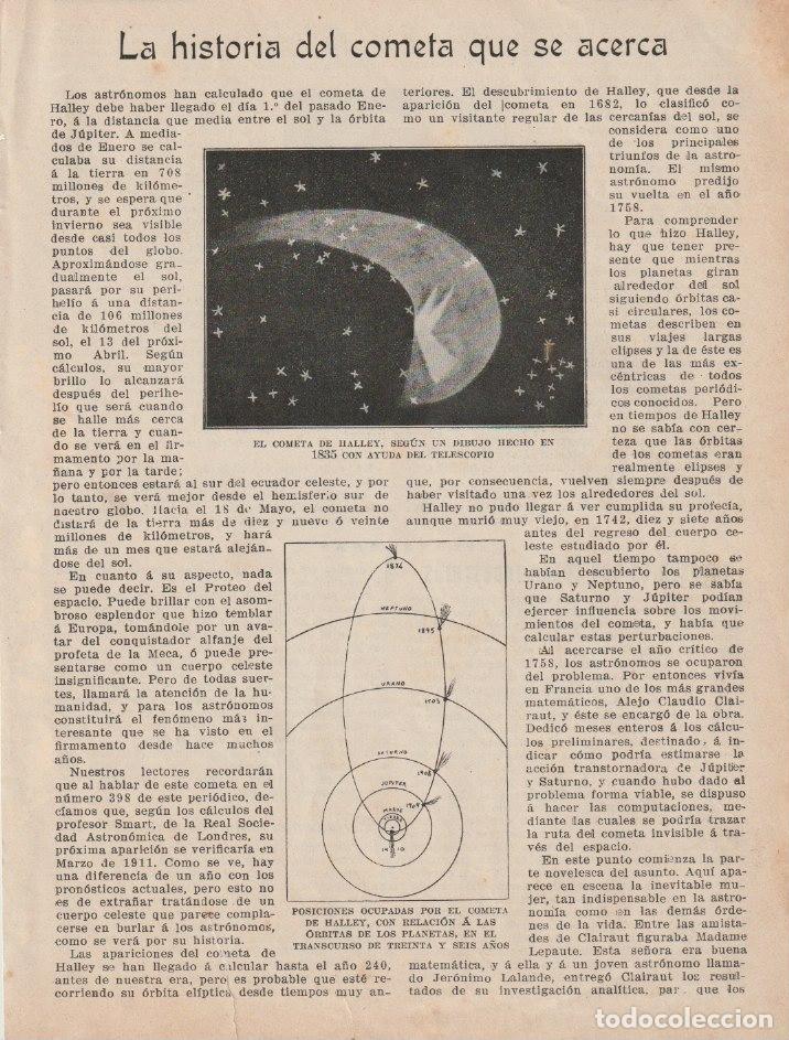 Libros de segunda mano: * HALLEY * La historia del cometa que se acerca - 1909 - Foto 1