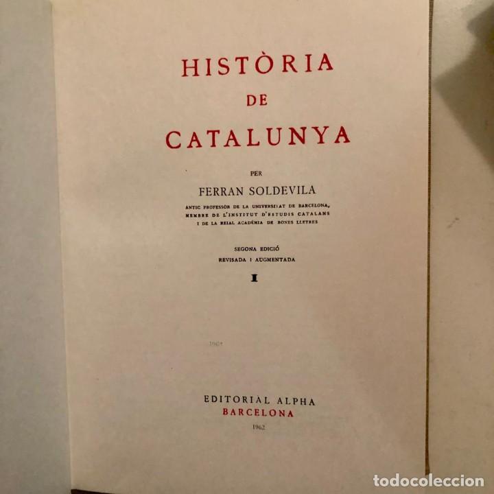 Libros de segunda mano: Hist&ograve;ria de Catalunya, de Ferran Soldevila - Foto 3