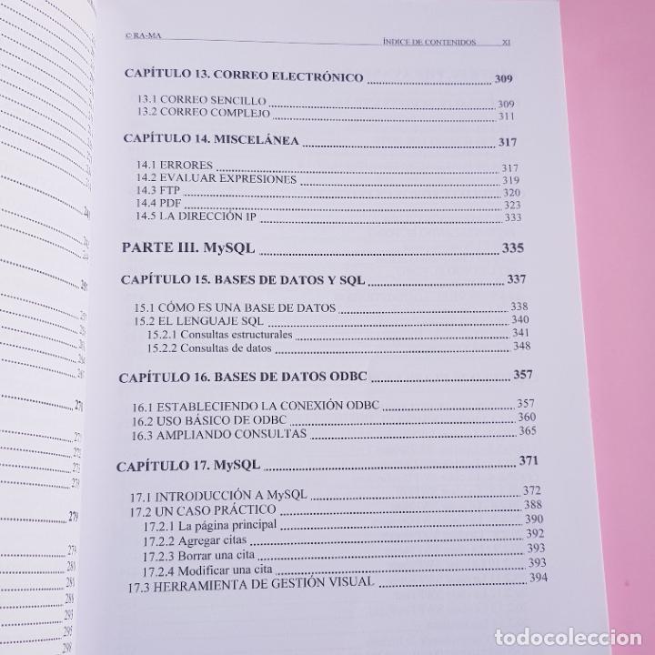 Libros de segunda mano: LIBRO-DOMINE PHP Y MySQL-CD-PROGRAMACI&Oacute;N DIN&Aacute;MICA EN EL LADO DEL SERVIDOR-RA.MA-JOS&Eacute; LOPEZ QUIJADO. - Foto 14