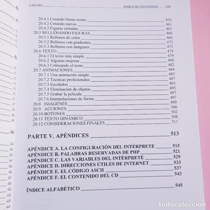 Libros de segunda mano: LIBRO-DOMINE PHP Y MySQL-CD-PROGRAMACI&Oacute;N DIN&Aacute;MICA EN EL LADO DEL SERVIDOR-RA.MA-JOS&Eacute; LOPEZ QUIJADO. - Foto 16