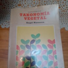 Libros de segunda mano: LIBRO TAXONOMÍA VEGETAL ÁNGEL MARZORCA. Lote 325688528