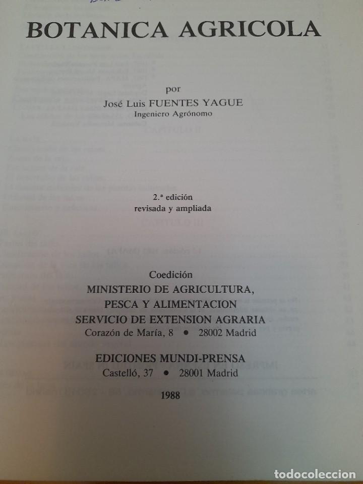 Libro Botánica Agrícola José Luis Fuentes Yagüe Comprar En