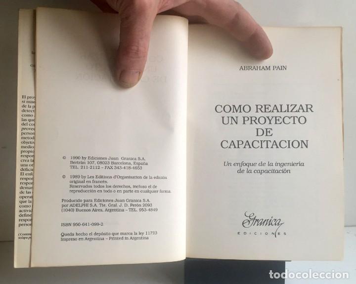 Libros de segunda mano: C&Oacute;MO REALIZAR UN PROYECTO DE CAPACITACI&Oacute;N. Abraham Pain - Foto 4