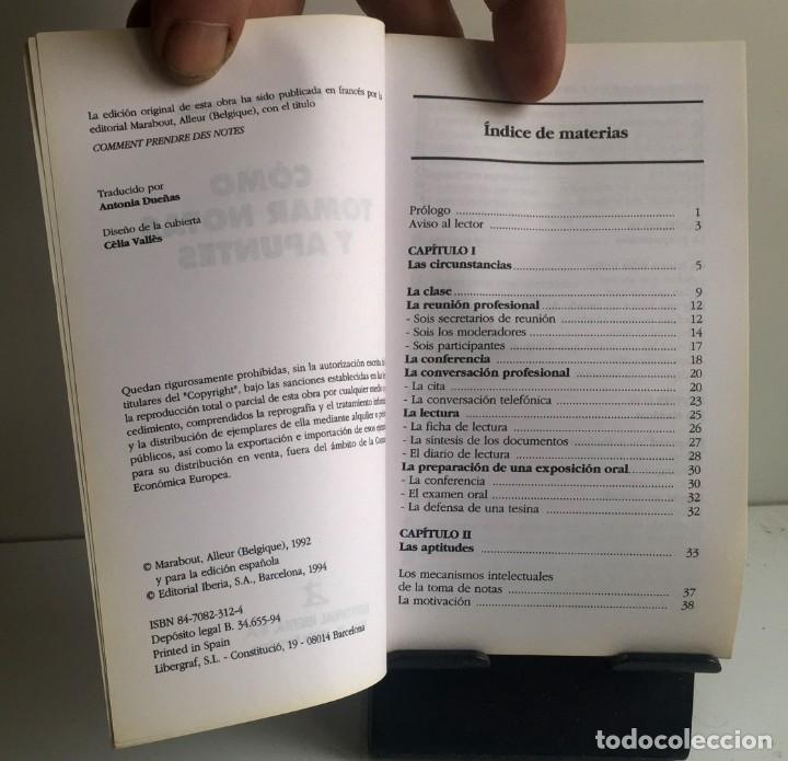 Libros de segunda mano: C&Oacute;MO TOMAR NOTAS Y APUNTES. Florence Le Bras - Foto 3
