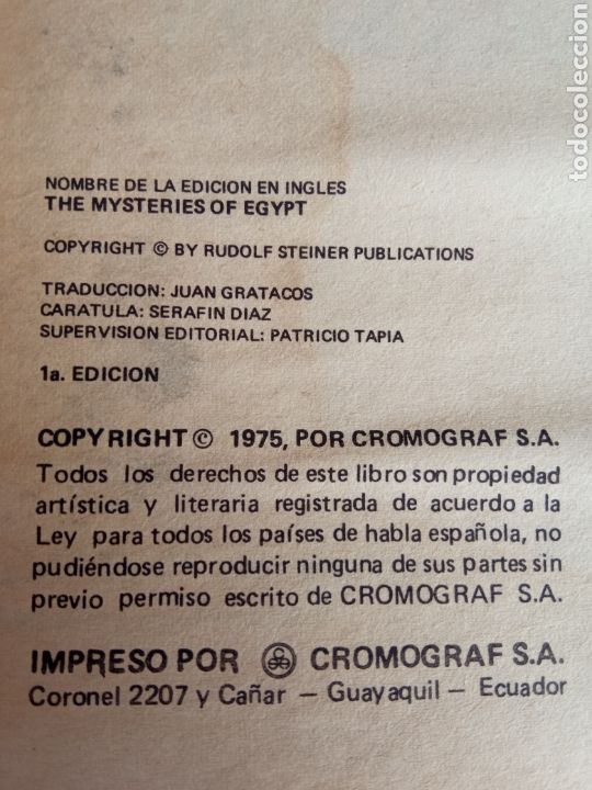 Libros de segunda mano: LOS MISTERIOS DE EGIPTO a&ntilde;o 1975 - Foto 2