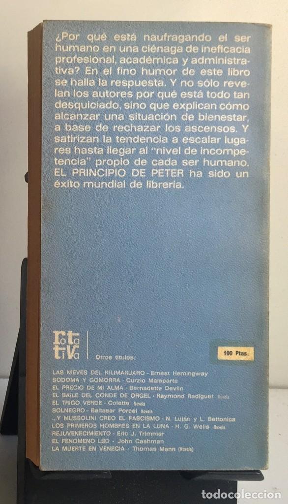 Libros de segunda mano: EL PRINCIPIO DE PETER. Dr. Laurence Peter, Raymond Hull - Foto 2