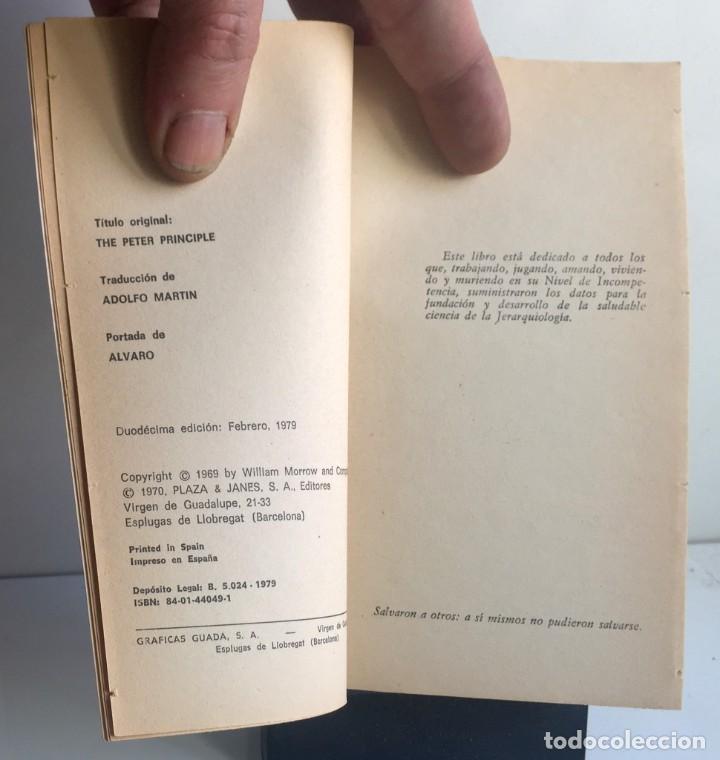 Libros de segunda mano: EL PRINCIPIO DE PETER. Dr. Laurence Peter, Raymond Hull - Foto 3