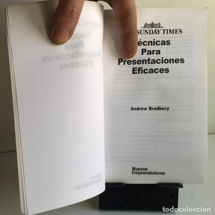 Libros de segunda mano: T&Eacute;CNICAS PARA PRESENTACIONES EFICACES. Andrew Bradbury - Foto 3