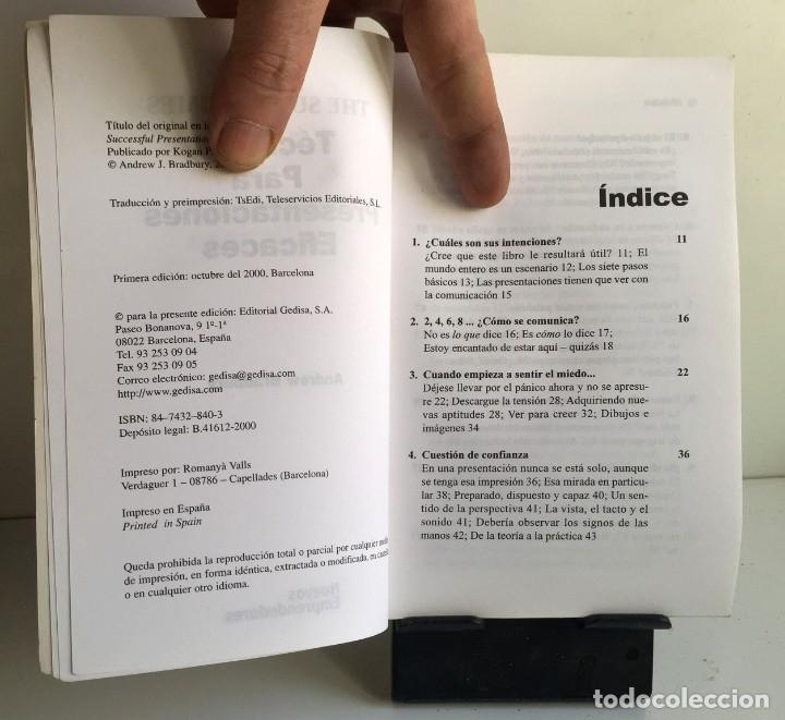 Libros de segunda mano: T&Eacute;CNICAS PARA PRESENTACIONES EFICACES. Andrew Bradbury - Foto 4