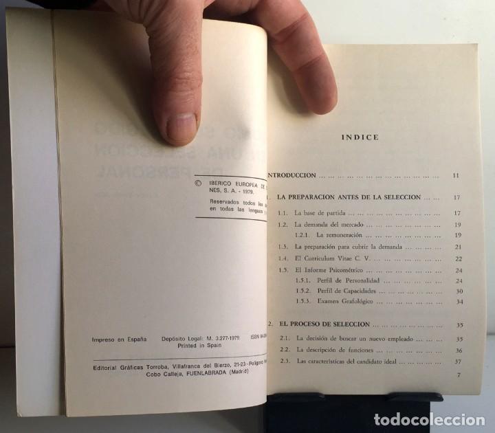 Libros de segunda mano: C&Oacute;MO SER ELEGIDO EN UNA SELECCI&Oacute;N DE PERSONAL. Cecilio Benito Alas - Foto 3