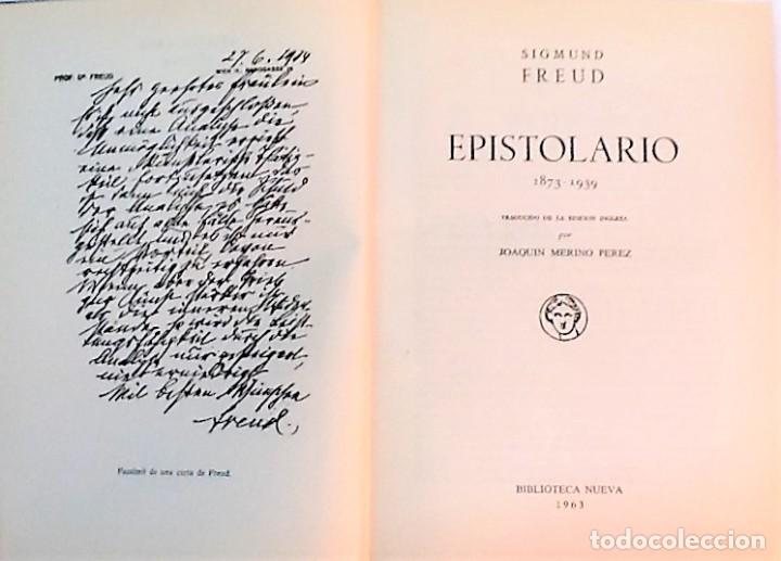 Libros de segunda mano: SIGMUND FREUD ... EPISTOLARIO ... 1963 - Foto 3