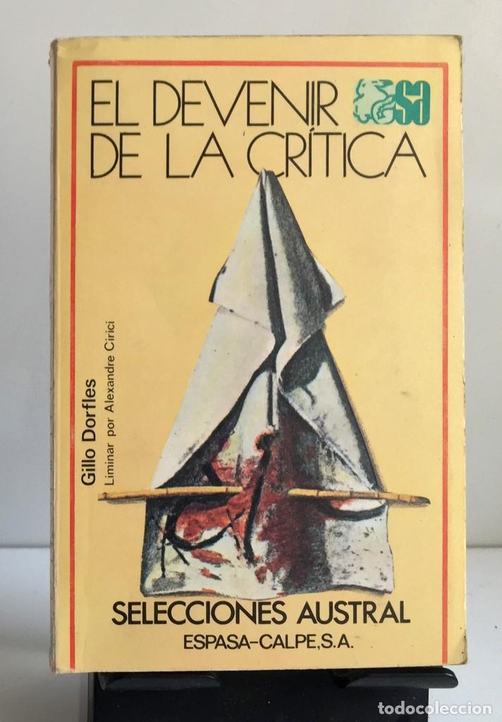 Libros de segunda mano: EL DEVENIR DE LA CR&Iacute;TICA. Gillo Dorfles - Foto 1
