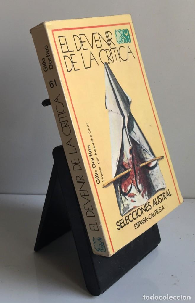 Libros de segunda mano: EL DEVENIR DE LA CR&Iacute;TICA. Gillo Dorfles - Foto 3