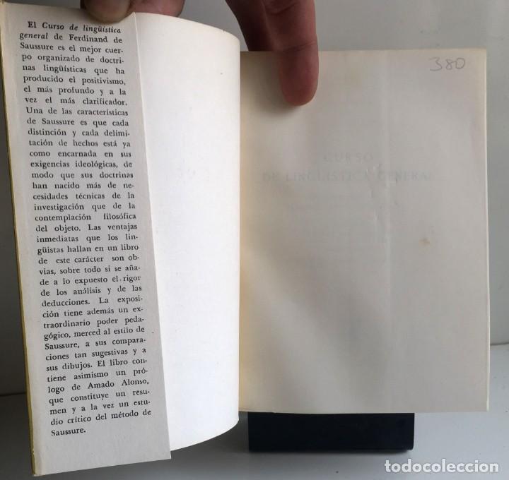 Libros de segunda mano: CURSO DE LING&Uuml;ISTICA GENERAL. Ferdinand de Saussure - Foto 4