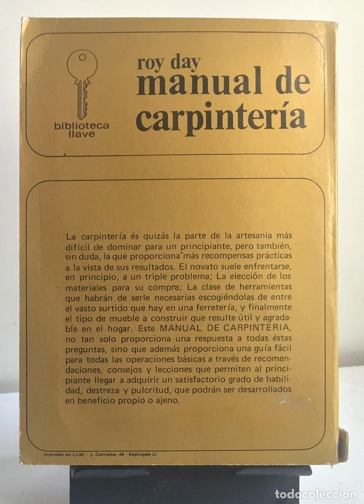 Libros de segunda mano: MANUAL DE CARPINTER&Iacute;A. Roy Day - Foto 2