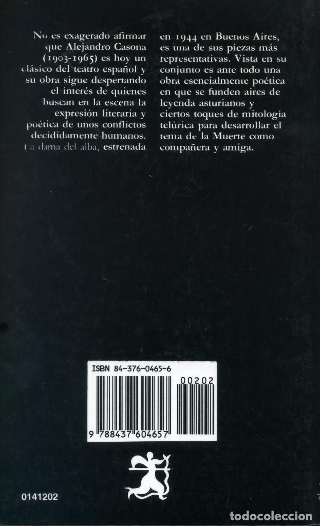 Libros de segunda mano: LA DAMA DE ALBA - ALEJANDREO CASONA - Foto 2