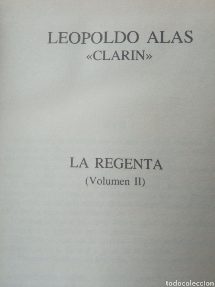 Libros de segunda mano: LA REGENTA (Leopoldo Alas) - Foto 2