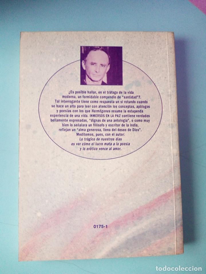 Libros de segunda mano: Inmersos en la Paz - Herm&oacute;genes - Kier 1994 - Foto 2