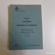 Libros de segunda mano: APUNTES DE ELASTICIDAD Y RESISTENCIA DE MATERIALES AVIAL Y AZCUNAGA PRIMERA EDICION 1967 INGENIEROS