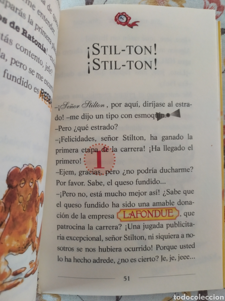 Libros de segunda mano: Ger&oacute;nimo Stilton. La carrera m&aacute;s loca del mundo - Foto 2