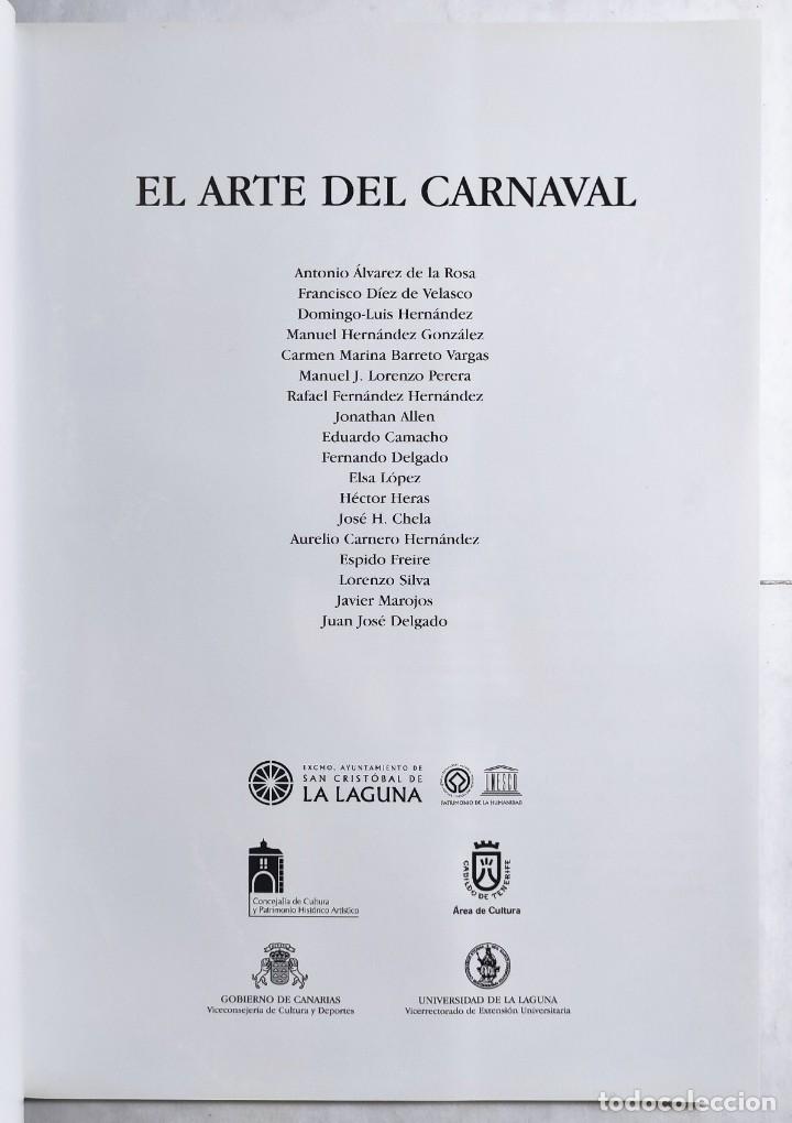 Libros de segunda mano: VV.AA. EL ARTE DEL CARNAVAL. 2003. TENERIFE CANARIAS. - Foto 2