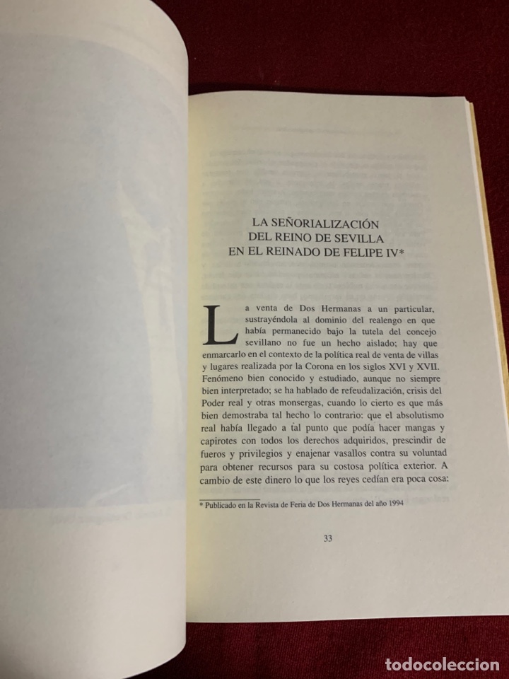Libros de segunda mano: Antonio Dom&iacute;nguez Ortiz&hellip; y Dos Hermanas. Colecci&oacute;n Miscel&aacute;nea Oripense. - Foto 6