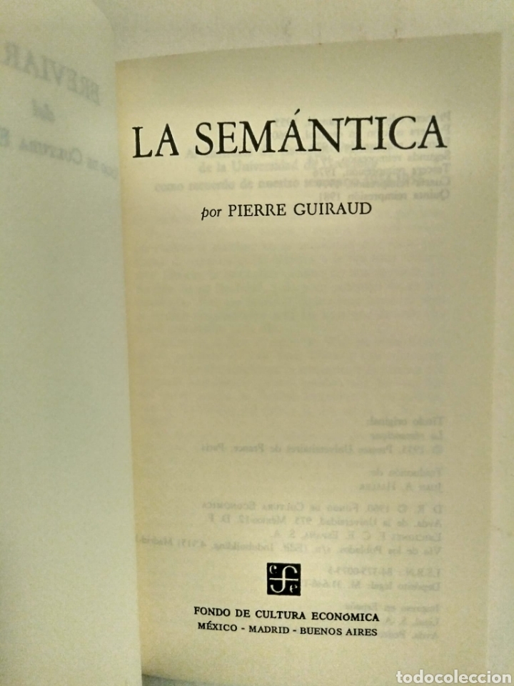 Libros de segunda mano: LA SEMANTICA / PIERRE GUIRAUD - Foto 2