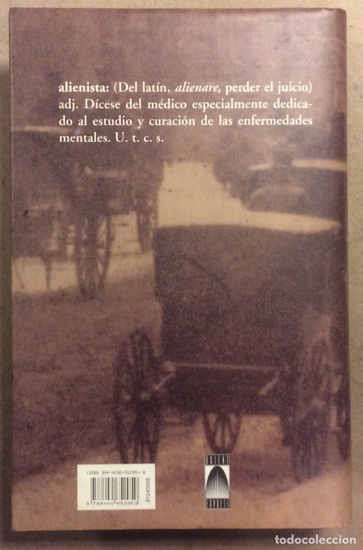 Libros de segunda mano: EL ALIENISTA. CALEB CARR. EDICIONES B 1995 (1&ordf; EDICI&Oacute;N). - Foto 4