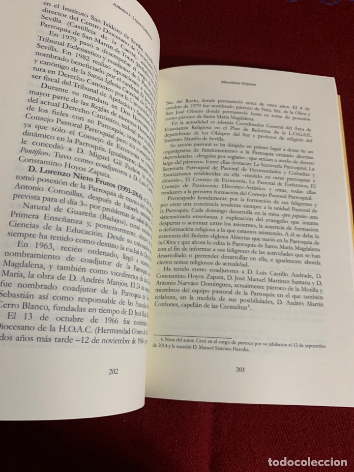 Libros de segunda mano: Antonio J. L&oacute;pez Guti&eacute;rrez&hellip; y Dos Hermanas. Miscel&aacute;nea Oripense, 4. - Foto 10