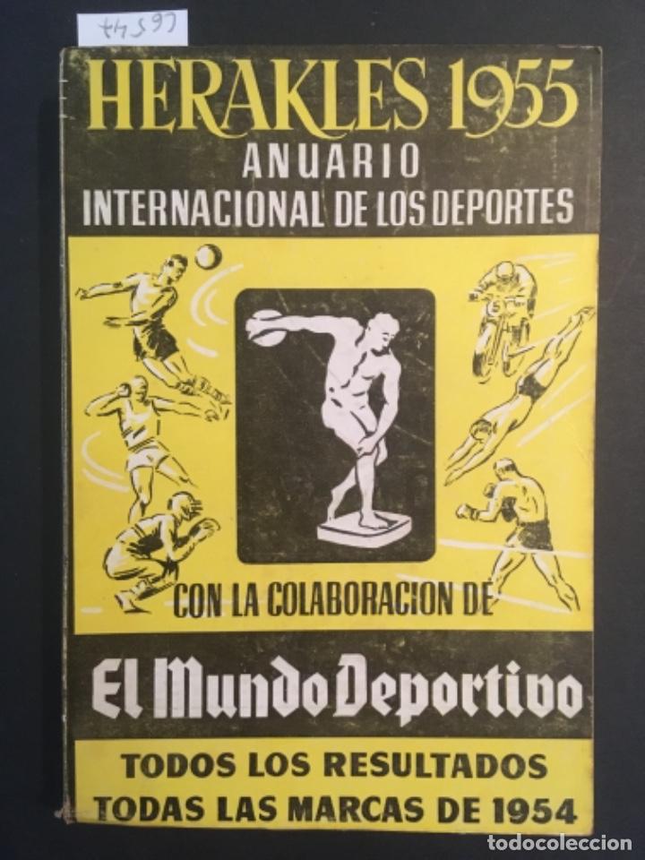 Libros de segunda mano: HERAKLES 1955, ANUARIO INTERNACIONAL DE LOS DEPORTES, TODOS LOS RESULTADOS Y MARCAS DE 1954